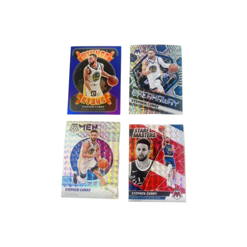 PANINI Warriors Curry Тека Рефракция 4 Штуки Комбинация Игрок Карта Карта Товар Access Спортивные Карты 4 Штуки