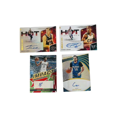 Панини Plumlee Graham Jones Anthony Подпись Комбо Звезда Карта Спортивные карты 4 шт