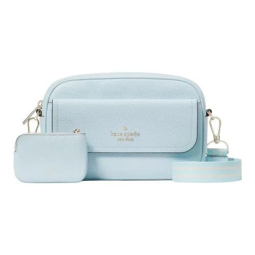 Kate Spade Pebble Leather Camera Bag Shoulder Bag Women's Sky Blue