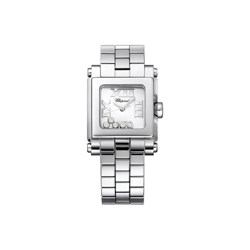 Chopard Кварцевый механизм Женские часы HAPPY DIAMONDS 27мм*27мм Белый