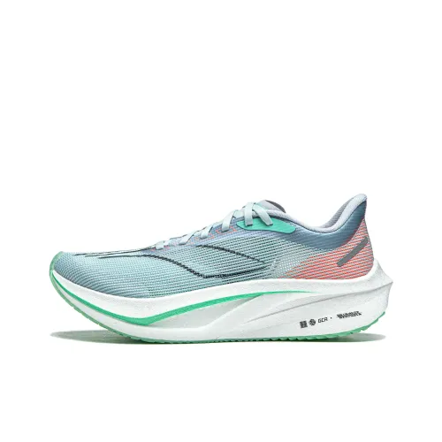 LINING Feidian 4 Challenger Беговые кроссовки Низкий верх Smoky Purple Blue/Fluorescent Light Turquoise Women's