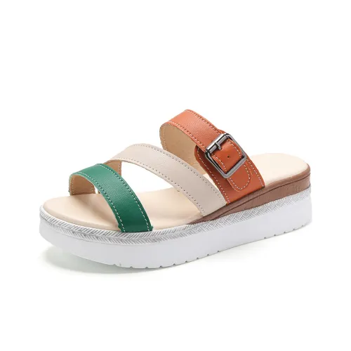 Reivanti Slip-on с устойчивым покрытием женские бежевый зеленый