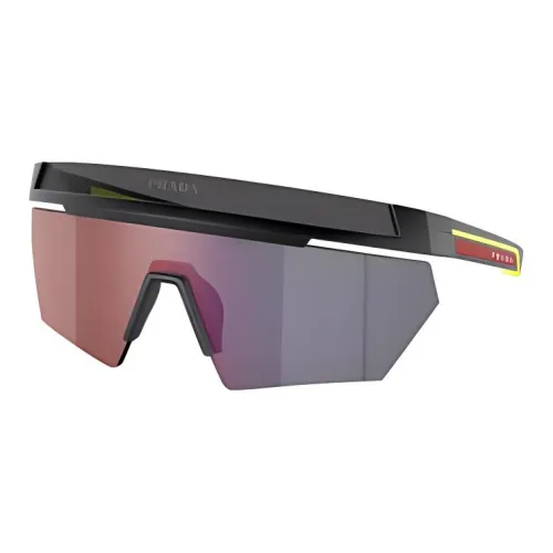 PRADA Нерегулярная форма Солнцезащитные очки Унисекс Черный