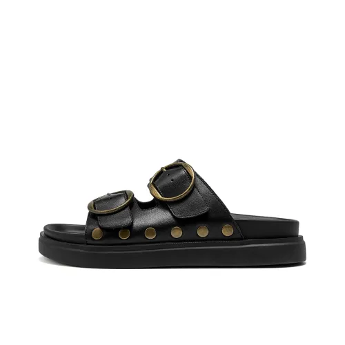 Beau Today Пляжные сандалии Женские Черные