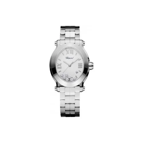 Chopard Кварцевый Movement Женские Часы HAPPY DIAMONDS 33,6mm*30,75mm Серебряные