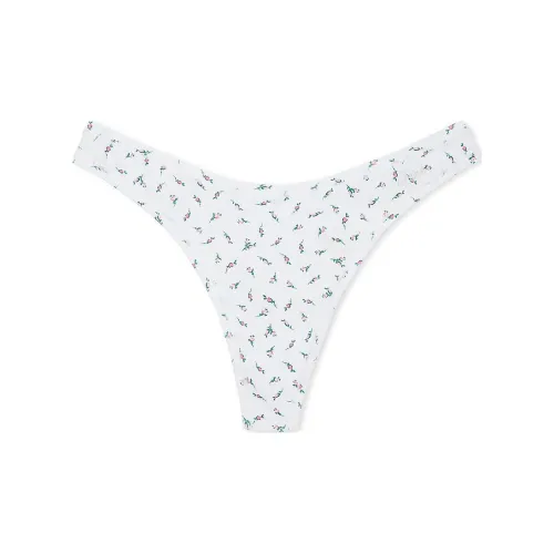 Victoria's Secret Розовый Хлопок HIGH Нога Стринг PANTY OWBFP Женское Нижнее белье 1 Пачка Белый