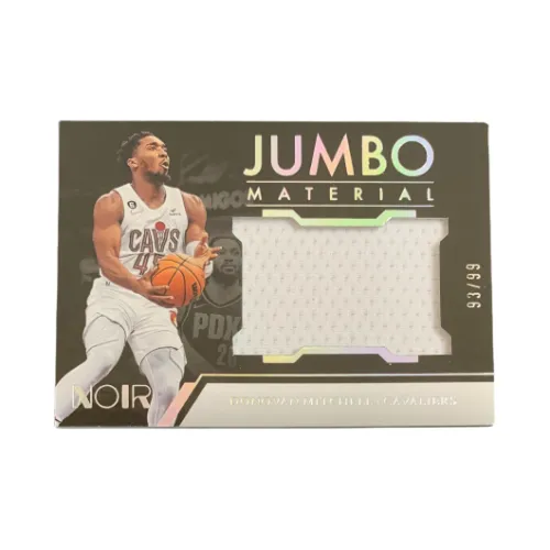 Panini 2022 23 Panini Noir Рыцарь Donovan Mitchell Jumbo Window Game Used Джерси 93 99 Официальный Карта Товар