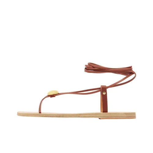 ANCIENT GREEK SANDALS Persephone One Ремень Сандалии Женские Красный Коричневый