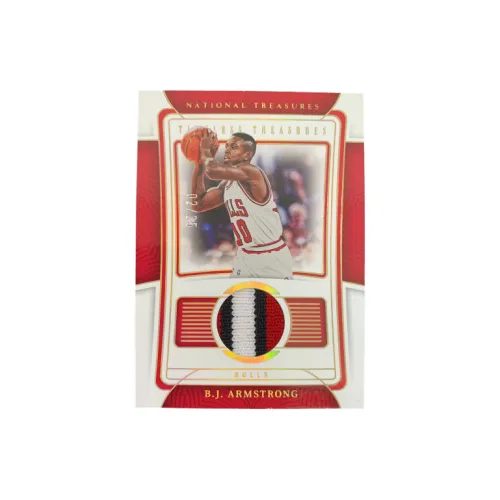 PANINI 2022 23 National Treasures BJ Armstrong 02 25 Patch Jersey Star Card Card CONDITION Approved Спортивные Карты 1 шт
