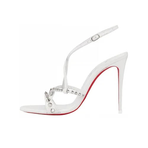 CL Lou Spikes One Ремешок Сандалии 10 см Женские Белые