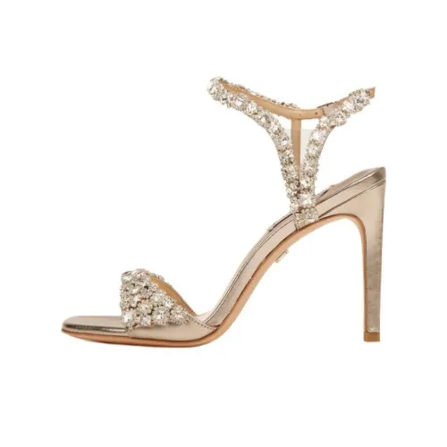 Badgley Mischka Galia One Ремешок Сандалии 9,5 см Женские Золотые