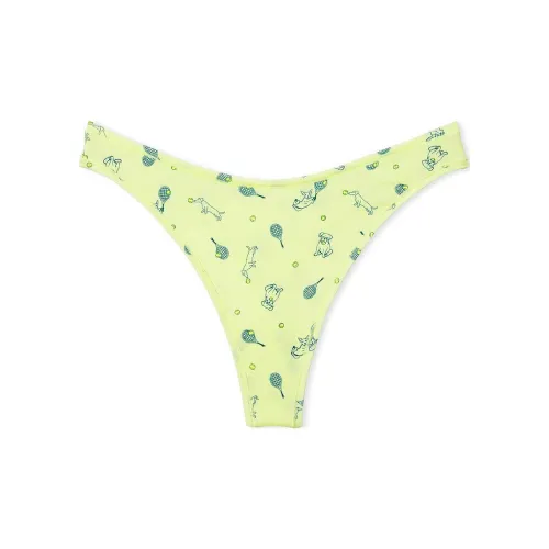 Victoria's Secret Розовый Хлопок HIGH Нога Стринг PANTY LCSDP Нижнее белье Женские 1 шт Желтый