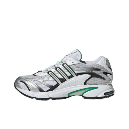 Adidas Originals Temper Run Slip-Resistant Abrasion-Resistant Low Top Casual Running Shoes Unisex White Green Black Adidas Originals Temper Run Slip-Resistant Abrasion-Resistant Низкий Топ Повседневные Беговые Кроссовки Унисекс Белый Зеленый Черный