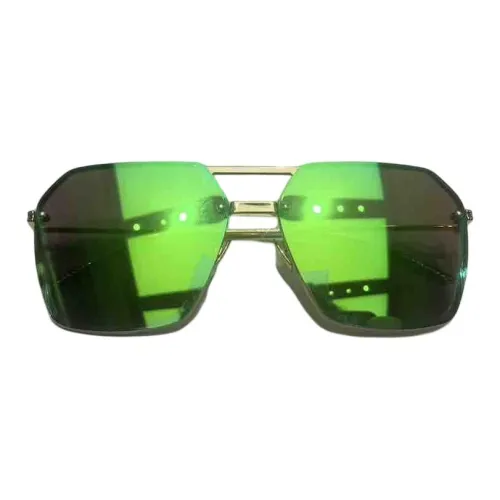 Bottega Veneta Квадратные солнцезащитные очки унисекс золотые