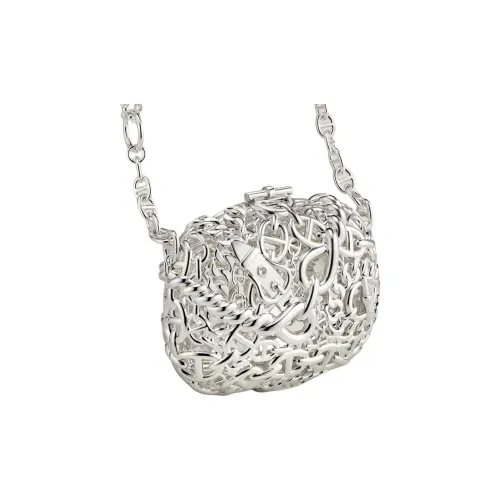 HERMES Серебряная сумка через плечо Women's Silver