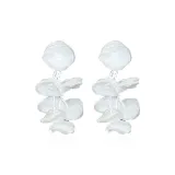Цветочный дизайн Blooming Colorful Серьги Комплект (Белый)