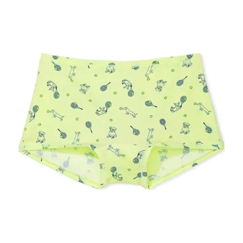 Victoria's Secret Розовый Хлопок BOYSHORT PANTY Кремовый Лаймовый Спорт Собака С принтом Женское нижнее белье 1 упаковка Желтый