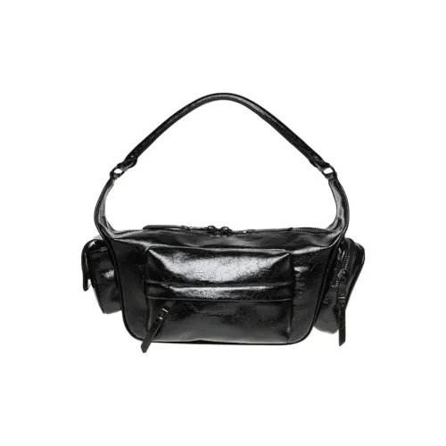 STEVE MADDEN ПУ (полиуретан) Одно плечо Сумка Средний Женский Черный