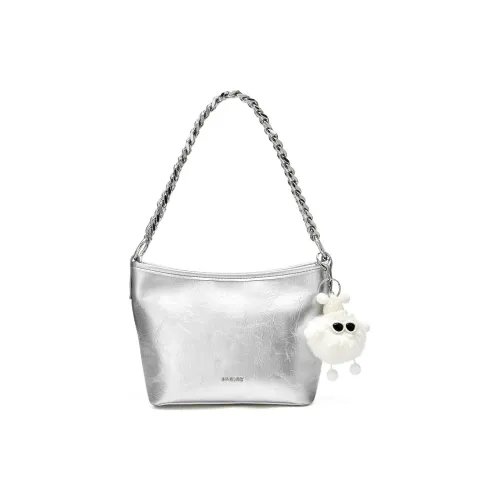 JOSINY ПУ (полиуретан) Сумка через плечо Стандартная Women's Silver Серый Экрю Желтый Нюдовый Розовый