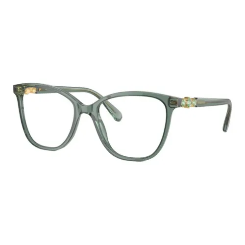 Swarovski Металлические Ацетатные Оправы для Очков Бабочка Женские Зеленые