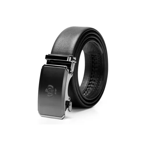 BVP Итальянская версия Натуральная кожа Бизнес Лицевая коровья кожа Ремни Мужской Черный 3,5CM