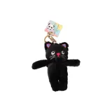 Подвеска в виде кошки с гороховым узором [черного цвета]