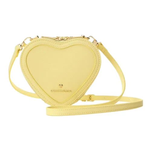 SAMANTHA THAVASA Сумка в форме сердца из синтетической кожи сумка через плечо мини женская желтая