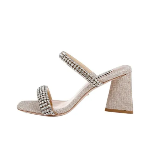 Badgley Mischka Слипоны 7,5 см Женские Золотые