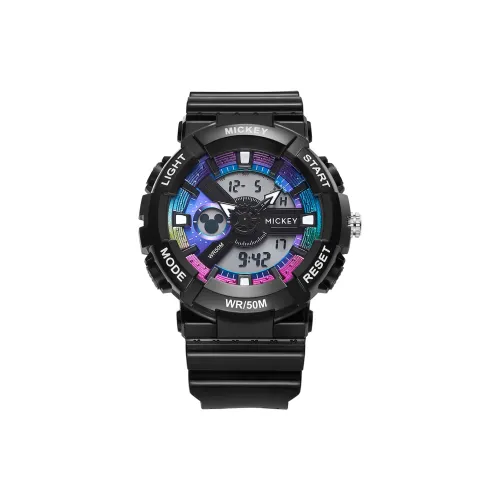 Disney Электронный + Кварцевый Механизм Унисекс Часы Mickey 49 мм Многоцветные