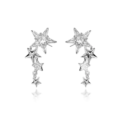 DH7 Сплав с цирконом серьги женские