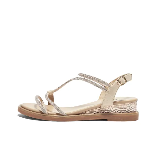 Senda One Ремень Сандалии 3,5 см Женские Золотые