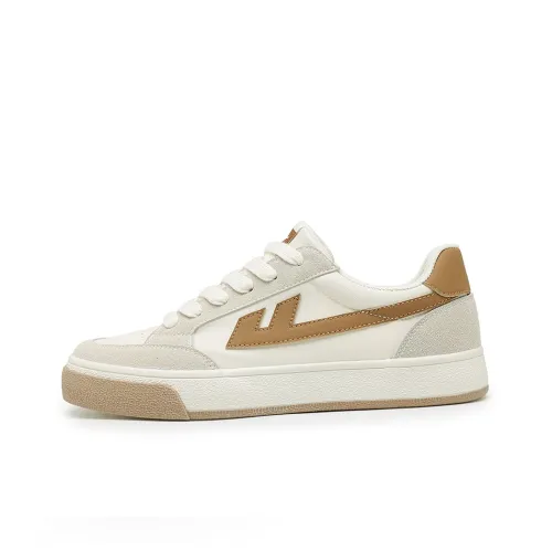 Warrior Slip-resistant Abrasion-resistant Lightweight Breathable Low-top Skateboard Shoes Unisex Beige Brown Warrior Противоскользящие Устойчивые к износу Легкие Дышащие Низкие Кроссовки для скейтбординга Унисекс Бежево-коричневый