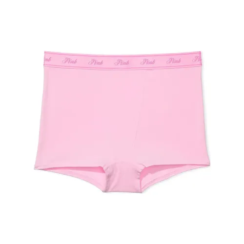 Victoria's Secret Розовый логотип Хлопок HIGH Обхват талии BOYSHORT PANTY Розовый Пузырьки Нижнее белье Женские 1 шт Розовый