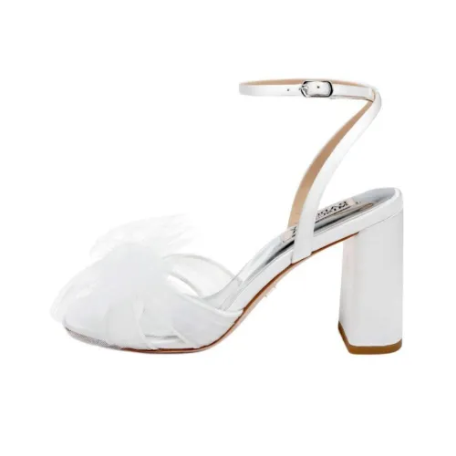 Badgley Mischka One Ремешок Сандалии 8,5 см Женские Белые