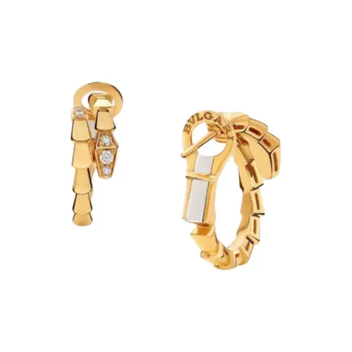 BVLGARI 18К золото серьги с бриллиантами женские золото