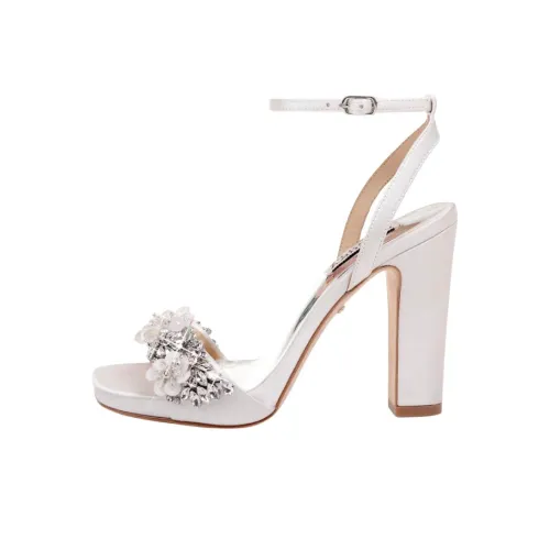Badgley Mischka Alexa One Ремешок Сандалии 10,5 см Женские Белые