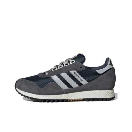 Adidas Originals New York Slip Resistant Abrasion Resistant Breathable Low Top Casual Shoes Unisex Gray Adidas Originals New York Противоскользящий Устойчивый к истиранию Дышащий Низкий Топ Повседневная Обувь Унисекс Серый