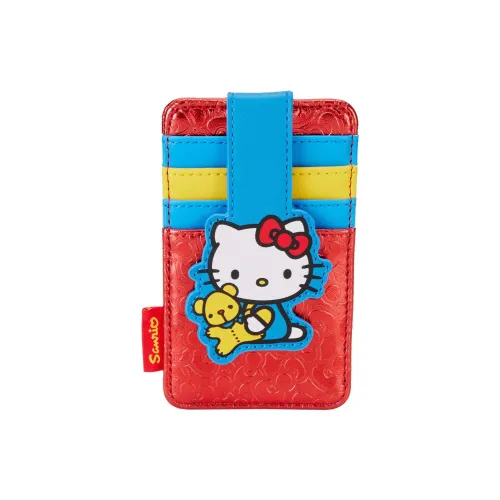 Sanrio Loungefly 50th Anniversary Памятный Коллаборация Веганская кожа Картхолдер Стандартный Женский Красный