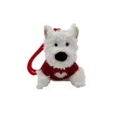 Красный топ с узором "Сердце-Вест-хайленд"