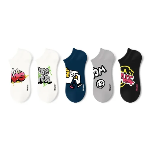 PRIMEET Низкие носки для мужчин упаковка из 5 пар