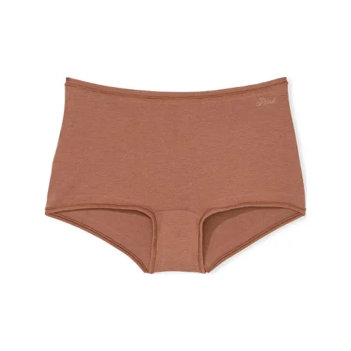 Victoria's Secret Розовый Хлопок BOYSHORT PANTY Carame Нижнее белье Женские 1 Пачка Карамель