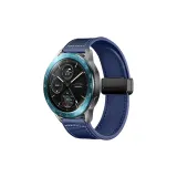 Вязаные ткани Складной Магнитная Пряжка Часы Полоска [Темно-синий]