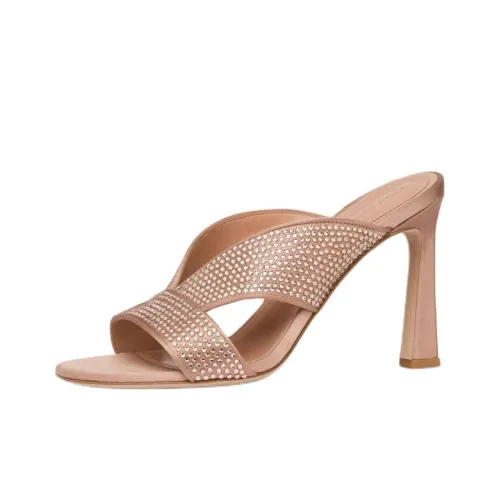 ALBERTA FERRETTI Слипоны 9,5 см Женские Nude