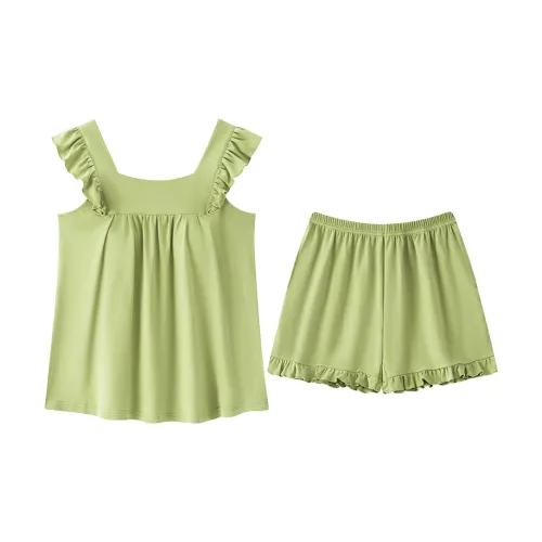 The Story Of The Flower Season Пижамный комплект Женские Зеленый