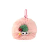 Розовый кулон в виде бабочки с угольным шаром [Подвеска]