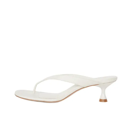 REFORMATION Шлепанцы 5 см Женские Белые
