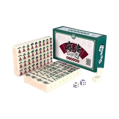 A Little Tide To Play Зеленый Mini Mahjong Портативный Маленький Ручной Раскрашенный Керамический Настольные Игры