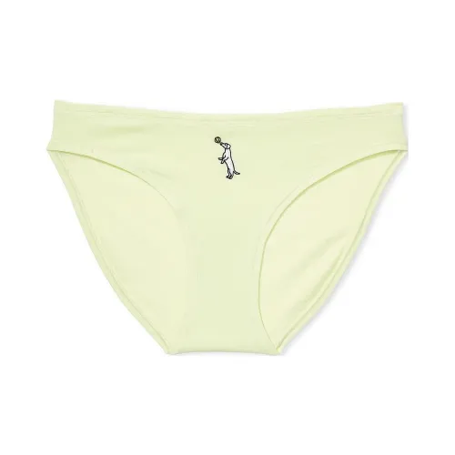 Victoria's Secret Розовый Хлопок Бикини PANTY Кремовый Лаймовый W Собака Graphic Нижнее белье Женские 1 Пачка Лайм