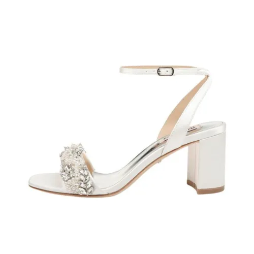 Badgley Mischka Clara One Ремешок Сандалии 6,5 см Женские Белые