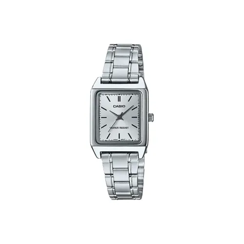 CASIO Standard Series Кварцевый механизм часы с ремешком из нержавеющей стали женские часы серебристый циферблат